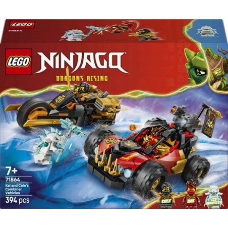 Lego 71864 - Ninjago - Veicoli Combinanti di Kai e Cole