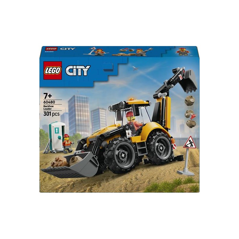 Lego 60480 - City - Scavatrice da Cantiere Gialla