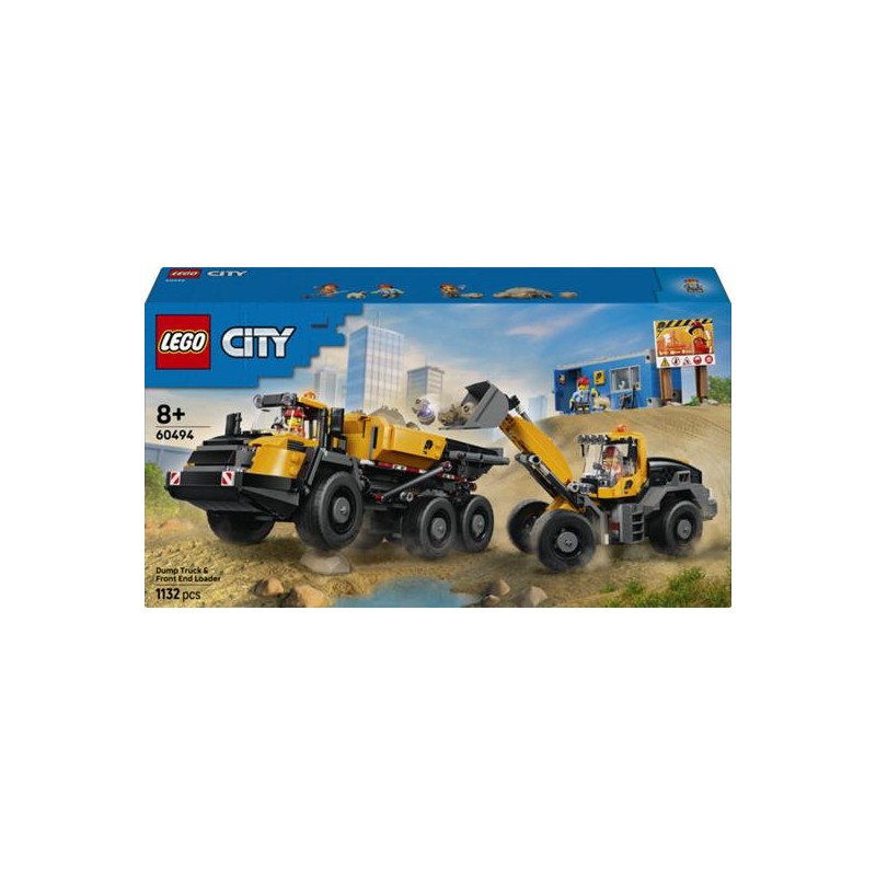 Lego 60494 - City - Camion Ribaltabile e Pala Meccanica