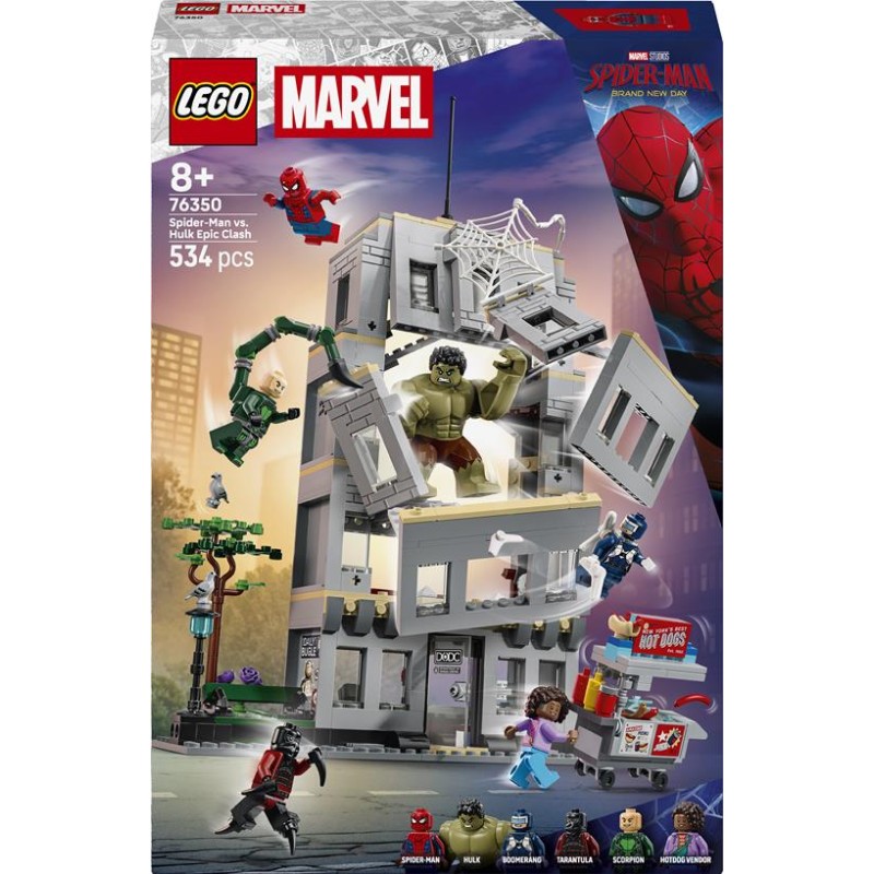 Lego 76350 - Marvel - Spider-Man vs. Hulk Scontro Epico