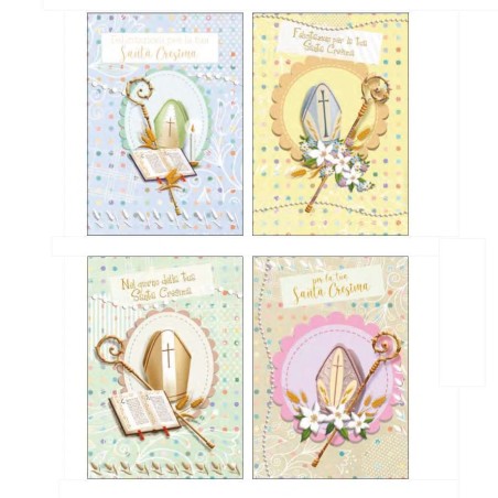 Cecami FE10138PS - Biglietti Auguri Cresima Portasoldi Conf.12 pz