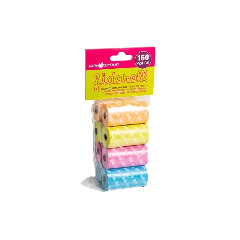 Farm Company 298 - Sacchetti Igienici 8 Rotoli da 20 pz