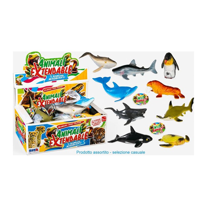 Rstoys 11963 - Animali Marini Allungabili Display 24 pz
