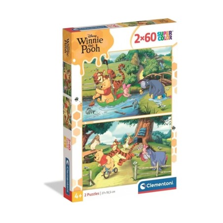 Clementoni 24838 - Puzzle 2 x 60 Pezzi - Winnie The Pooh