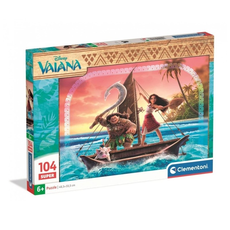 Clementoni 27239 - Puzzle 104 Pezzi - Disney Vaiana 2