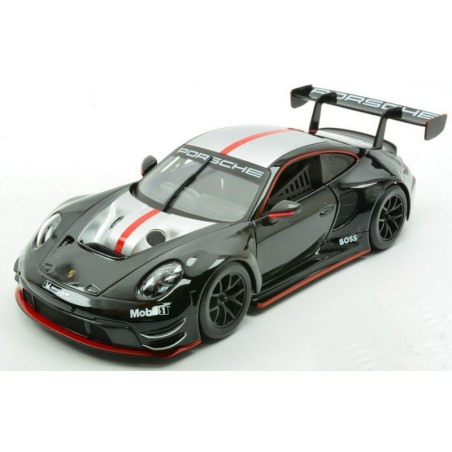 Burago 28048 - Porsche 911 GT3-R 2023 Black/Silver Scala 1:24