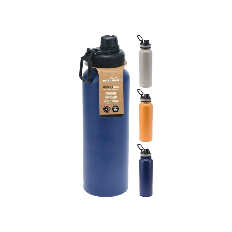 Koopmann 700570 - Borraccia Sport Isolante Acciaio 1000 ml