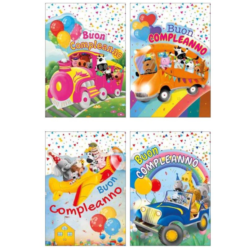 Cecami FA00230 - Biglietti Buon Compleanno conf.12 pz