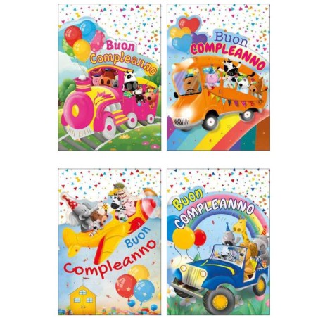 Cecami FA00230 - Biglietti Buon Compleanno conf.12 pz