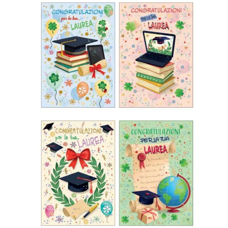 Cecami 258AL - Biglietti Laurea Conf.12 pz