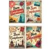 Cecami FA00238 - Biglietti Buon Compleanno Vintage Conf.12 pz