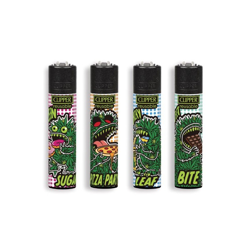 Clipper 9111 - Accendini Clipper Large Green Junk Conf.48 pz