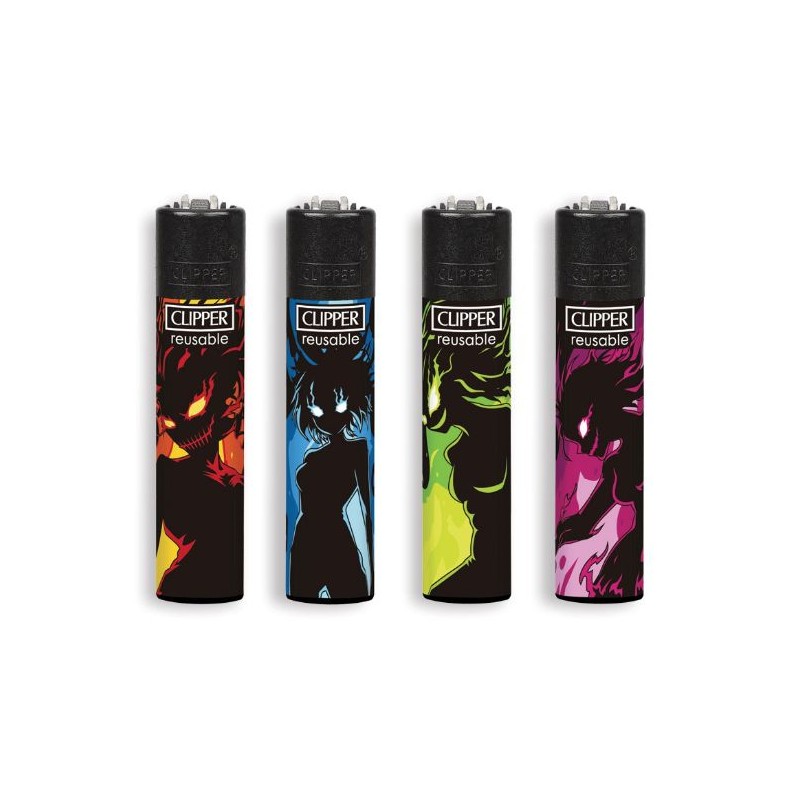 Clipper 9109 - Accendini Clipper Large Dark Shadow Conf.12 pz