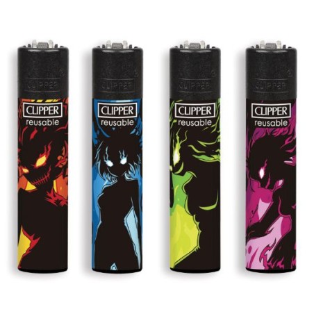 Clipper 9109 - Accendini Clipper Large Dark Shadow Conf.12 pz