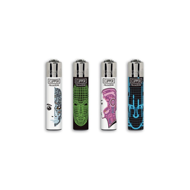 Clipper 7985 - Accendini Clipper Micro Ai Faces Conf.48 pz