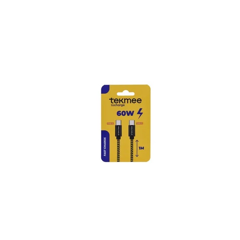 Tekmee 40430384 - Cavo Ricarica Type-c / Type-c 60W Fast Charge 1 Mt