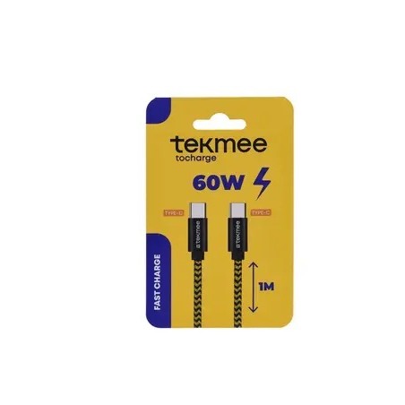 Tekmee 40430384 - Cavo Ricarica Type-c / Type-c 60W Fast Charge 1 Mt