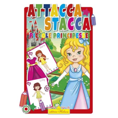 Editrice Hedison 7104 - Album da Colorare Attacca Stacca Principesse