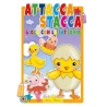 Editrice Hedison 7340 - Album da Colorare Attacca e Stacca Gioca con la Fattoria