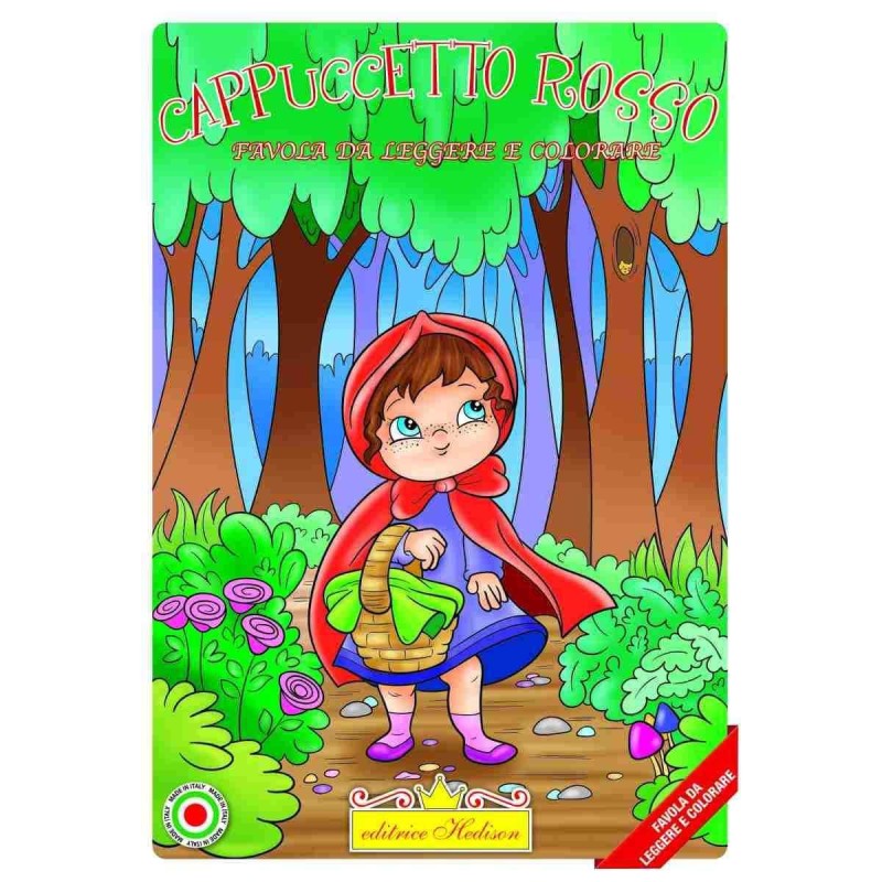 Editrice Hedison 5589 - Album da Colorare Cappuccetto Rosso