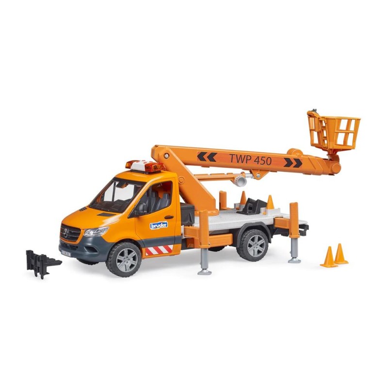 Bruder 2679 - Furgone Sprinter con Piattaforma di Lavoro