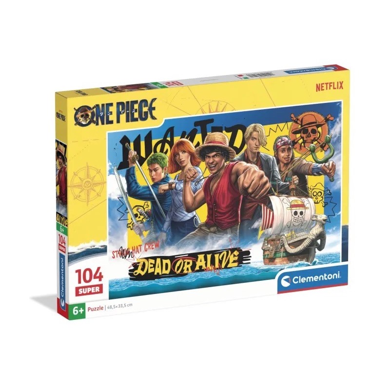 Clementoni 28106 - Puzzle 104 Pezzi - One Piece