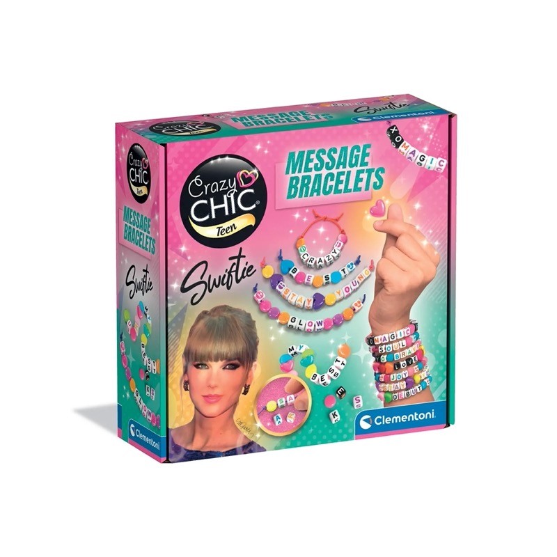 Clementoni 18415 - Crazy Chic - Message Bracelets