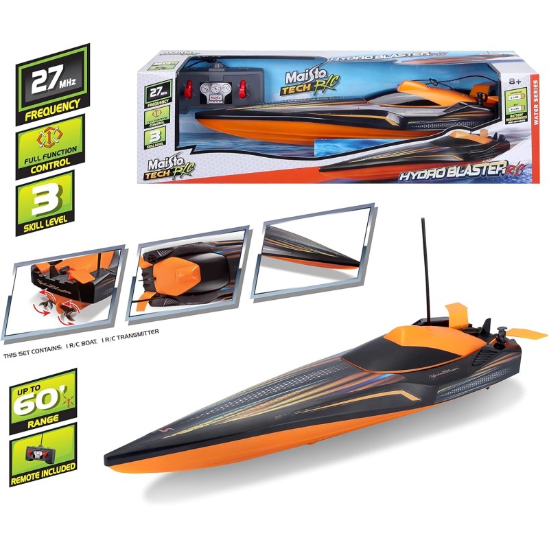 Maisto 82763 - Hydroblaster Motoscafo Radiocomandato Speed Boat 2.4GHZ