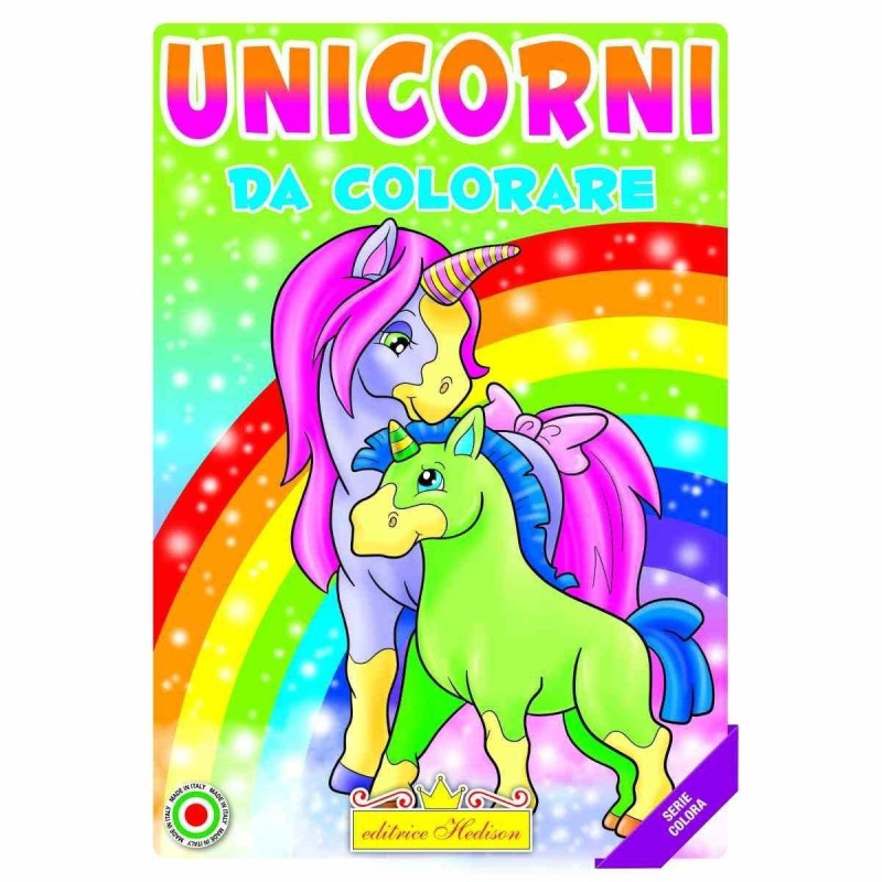 Editrice Hedison 1189 - Album da Colorare Unicorni