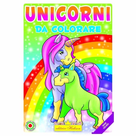 Editrice Hedison 1189 - Album da Colorare Unicorni