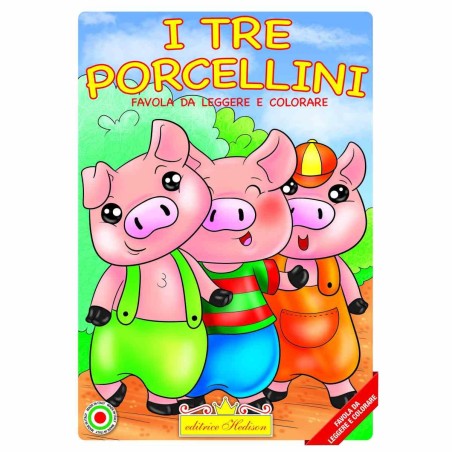 Editrice Hedison 1145 - Album da Colorare I Tre Porcellini