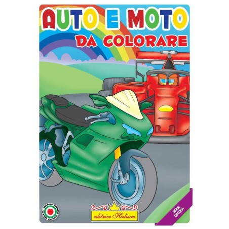 Editrice Hedison 7289 - Album da Colorare Auto e Moto