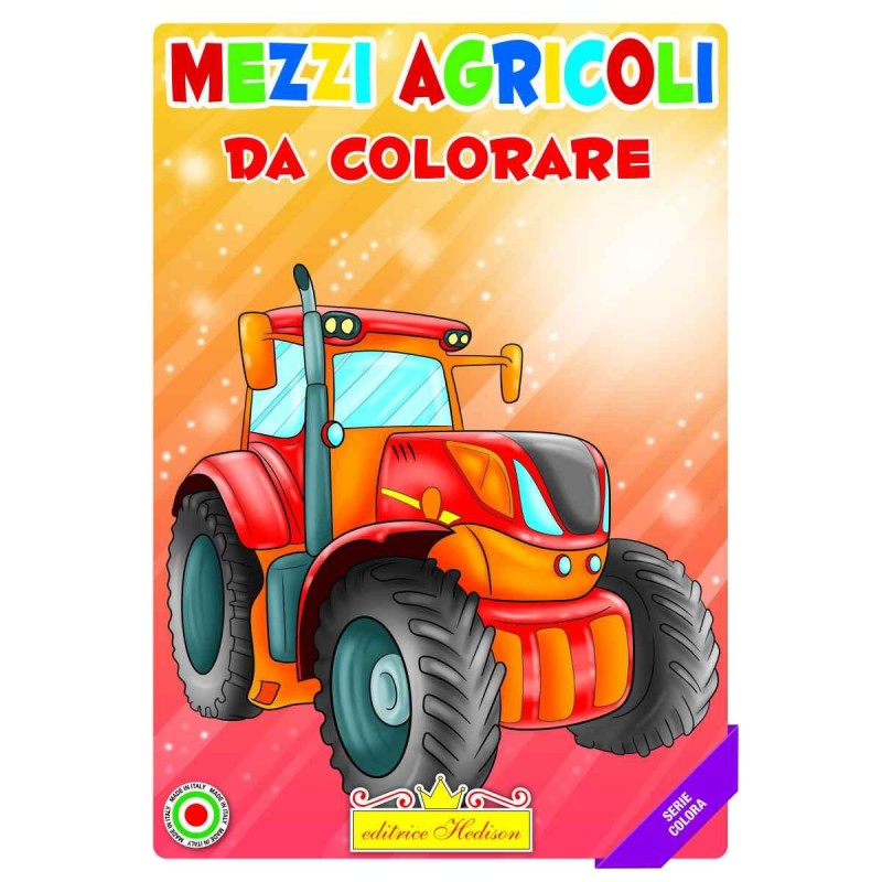Editrice Hedison 7183 - Album da Colorare Mezzi Agricoli