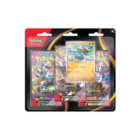 Pokemon 10419 - Blister 3 Bustine Pokemon Buio Pesto