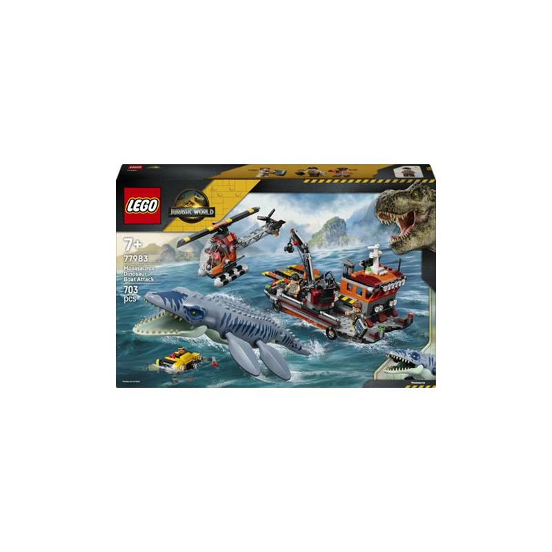 Lego 77983 - Jurassic World - Attacco alla Barca del Dinosauro Mosasaurus
