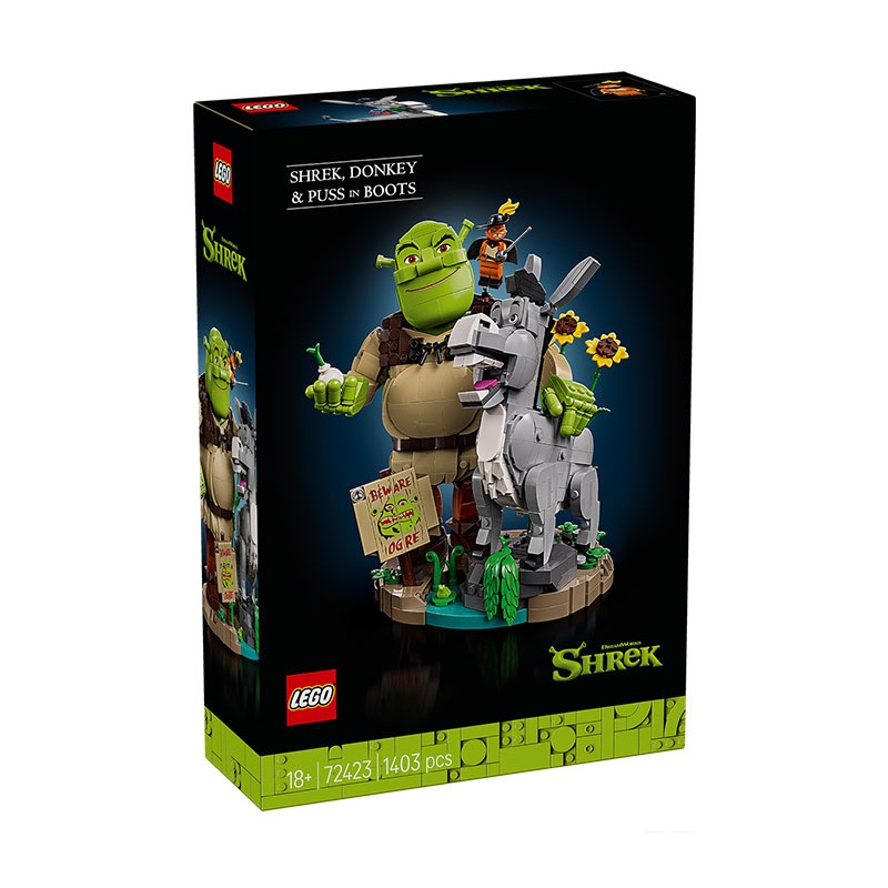 Lego 72423 - Shrek Ciuchino e Gatto con Gli Stivali