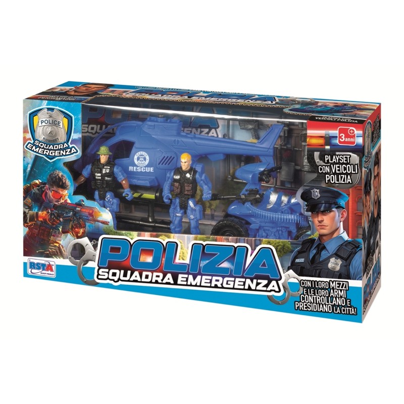 Rstoys 12358 - Playset Polizia Squadra Emergenza