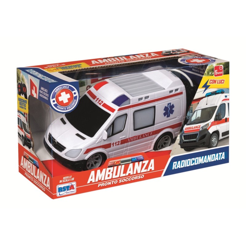 Rstoys 12323 - Ambulanza Radiocomandata Scala 1:18