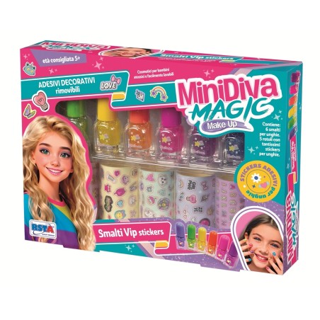 Rstoys 12365 - Minidiva Set Make-up Smalti e Stickers