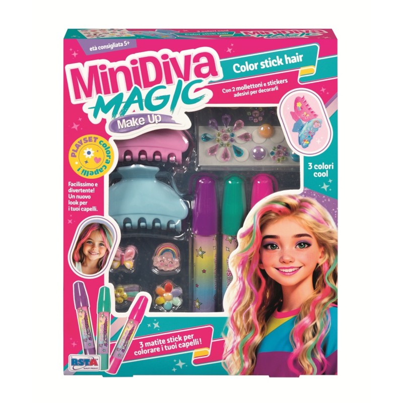 Rstoys 12370 - Minidiva Make-up Color Stick Hair