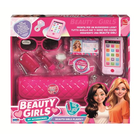 Rstoys 12375 - Playset Beauty Girl Borsetta Telefono Occhiali e Accessori