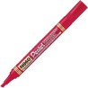 Pentel 7055 - Marcatore Permanent Punta Scalpello Rosso Conf.12 pz