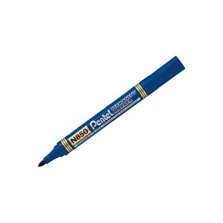 Pentel 7142 - Marcatore Permanent Punta Tonda Blu Conf.12 pz