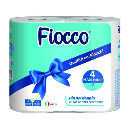 Fiocco 87062 - Carta Igienica 4 Rotoli 2 Veli