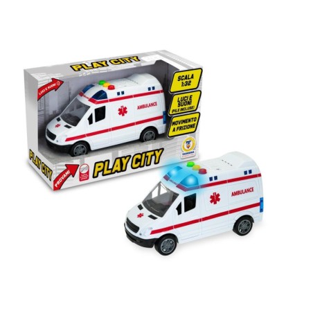 Teorema 81082 - Ambulanza a Frizione Luci e Suoni Scala 1:32