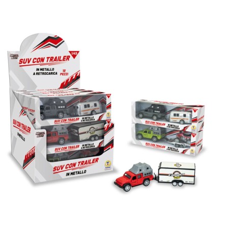 Teorema 81007 - Suv con Trailer Die-cast 23,5 cm