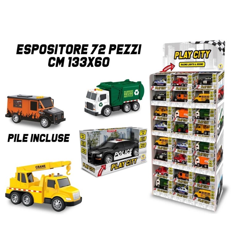 Teorema 81292 - Play City Mezzi a Frizione Luci e Suoni ass