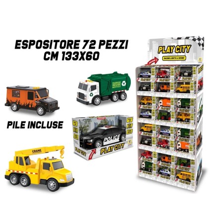 Teorema 81292 - Play City Mezzi a Frizione Luci e Suoni ass
