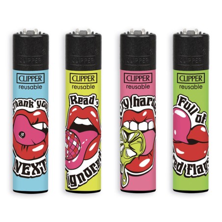 Clipper 8407 - Accendini Clipper Large Lips Conf.48 pz