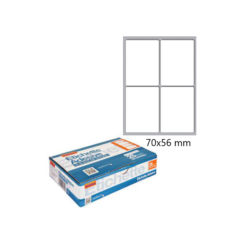 Ans 104 - Busta Etichette Adesive 70x56mm